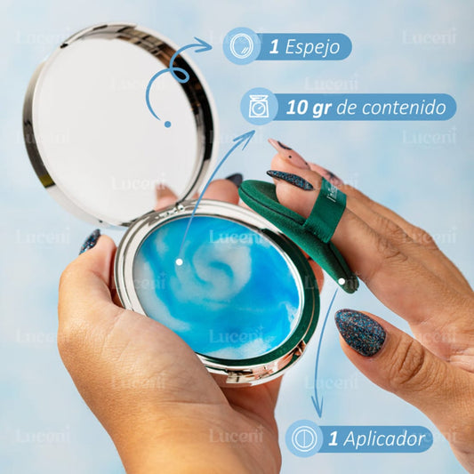 Polvo matificador en gel